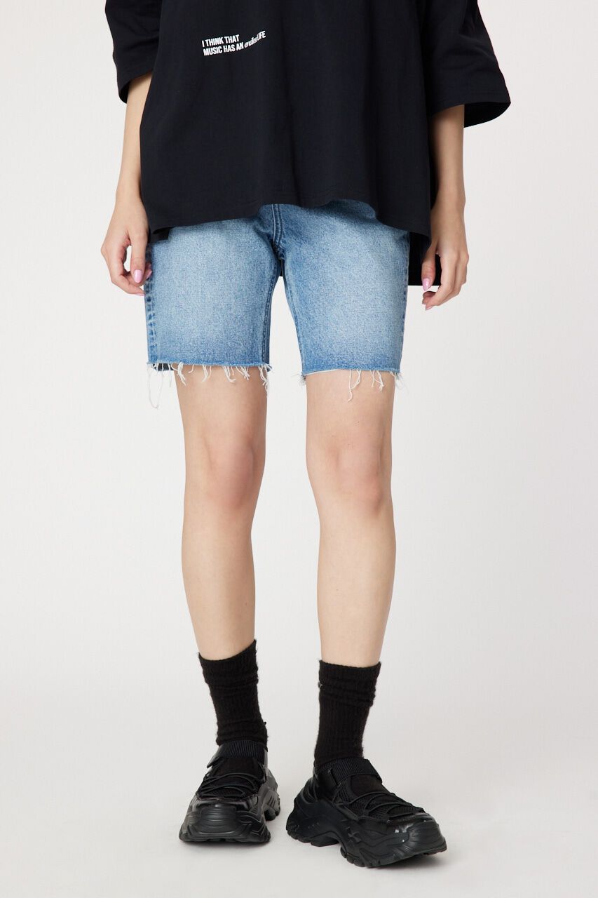RODEO CROWNS「デニムバイカーショートパンツ」|デニム|