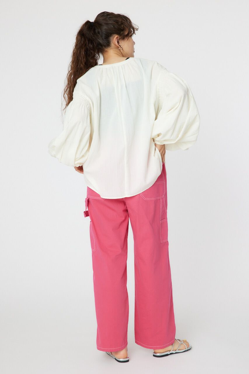 RODEO CROWNS「2WAY リネンカフタンブラウス」|シャツ・ブラウス|