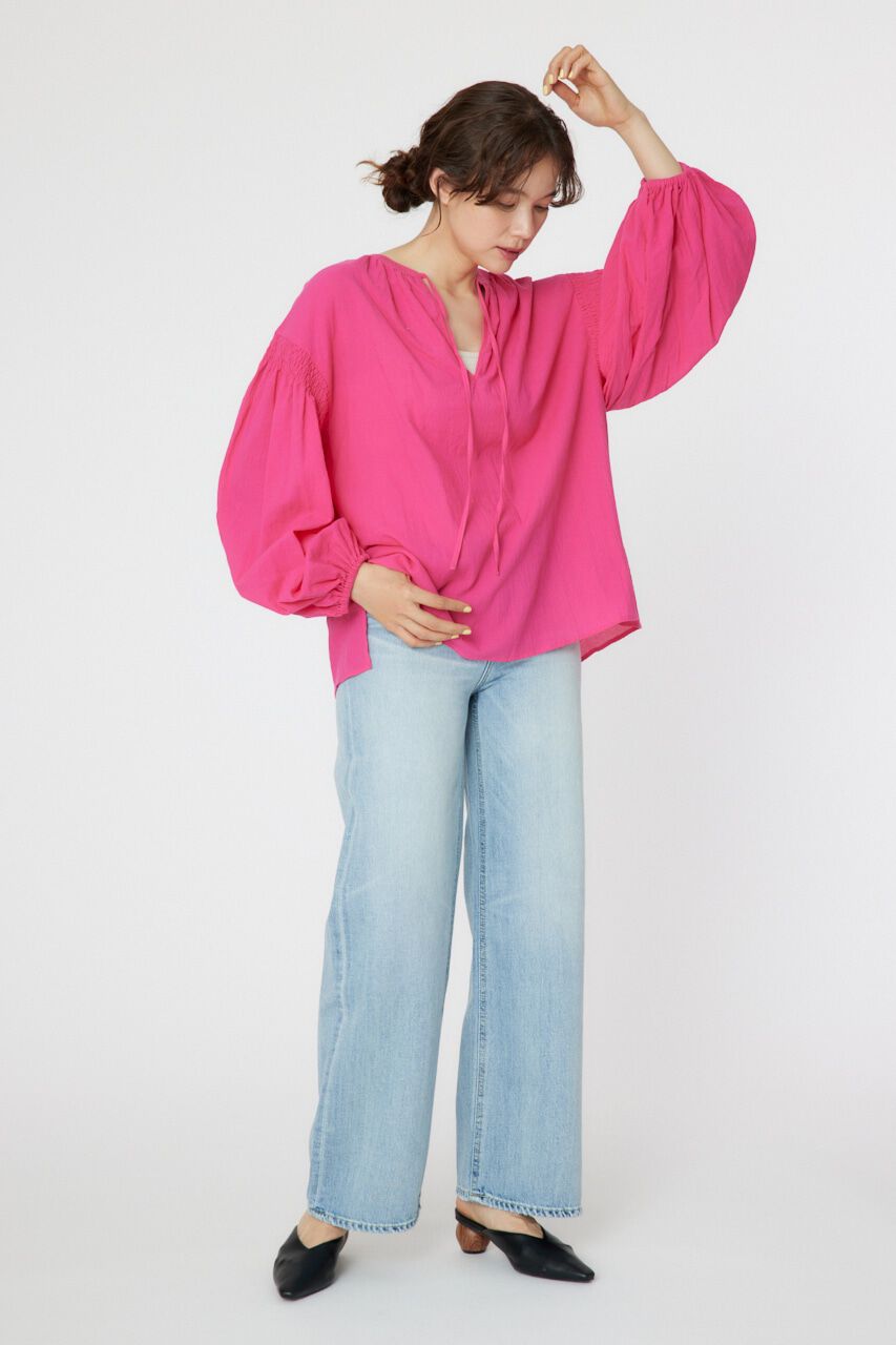 RODEO CROWNS「2WAY リネンカフタンブラウス」|シャツ・ブラウス|