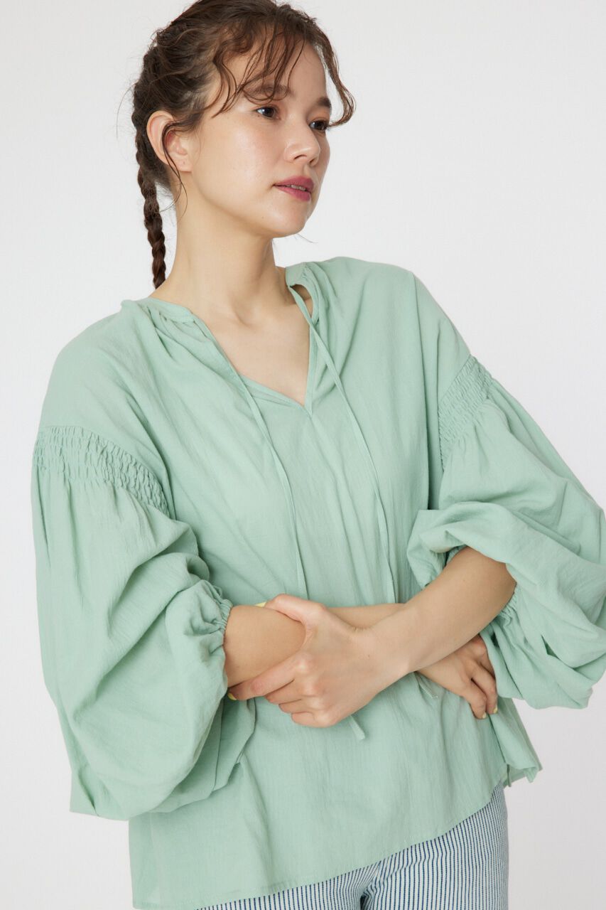 RODEO CROWNS「2WAY リネンカフタンブラウス」|シャツ・ブラウス|