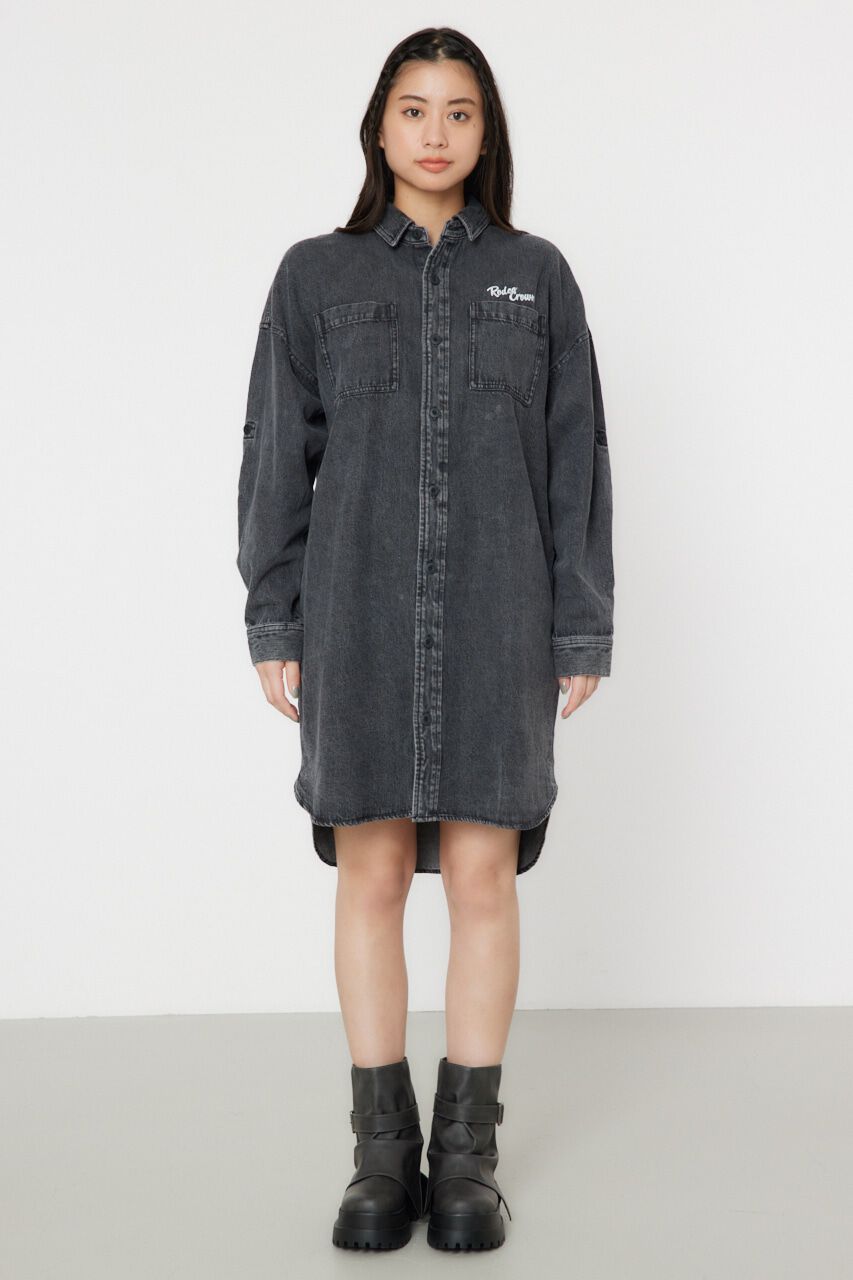 RODEO CROWNS「ATTRACTIVEミリタリーシャツワンピース」|ワンピース|