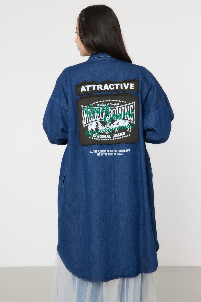 RODEO CROWNS「ATTRACTIVEミリタリーシャツワンピース」|ワンピース|