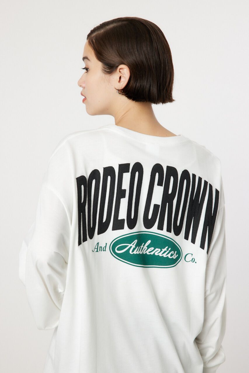 RODEO CROWNS「RCSアップリケロゴL/S Tシャツ」|Tシャツ・カットソー|O/WHT1