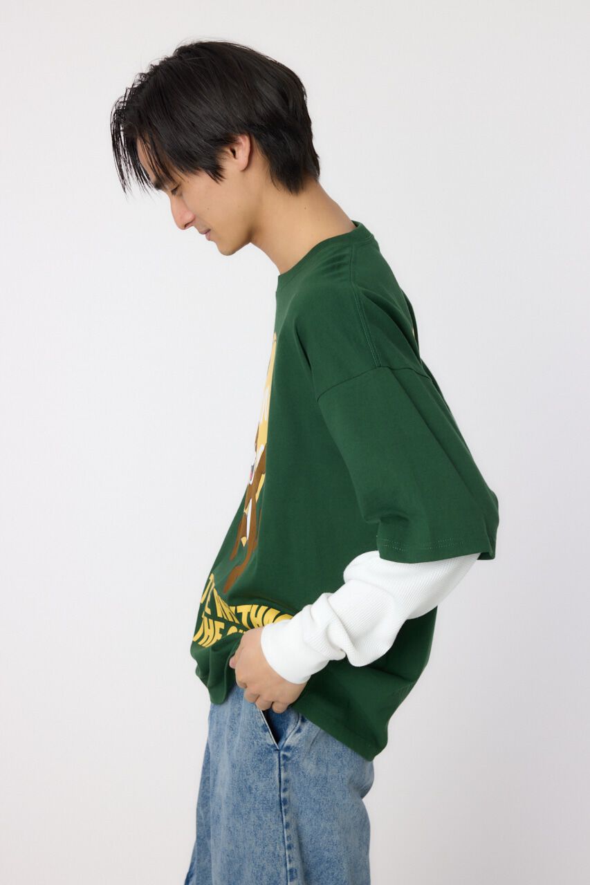 RODEO CROWNS「ハートパネルレイヤードロングスリーブTシャツ」|Tシャツ・カットソー|