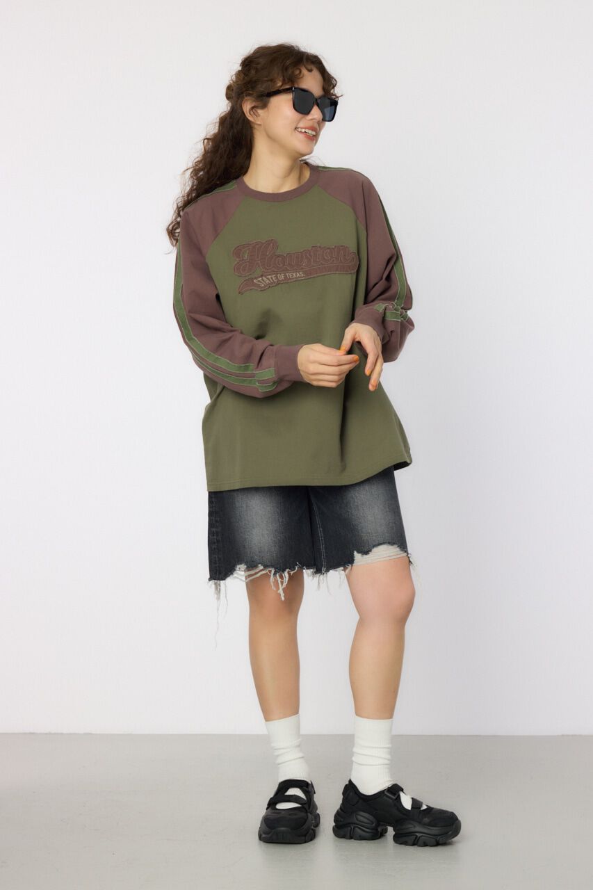 RODEO CROWNS「ラインHOUSTON ロングスリーブTシャツ」|Tシャツ・カットソー|