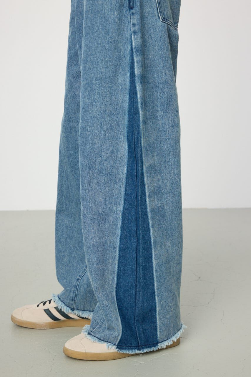 RODEO CROWNS「シームラインワイドデニムパンツ」|デニム|