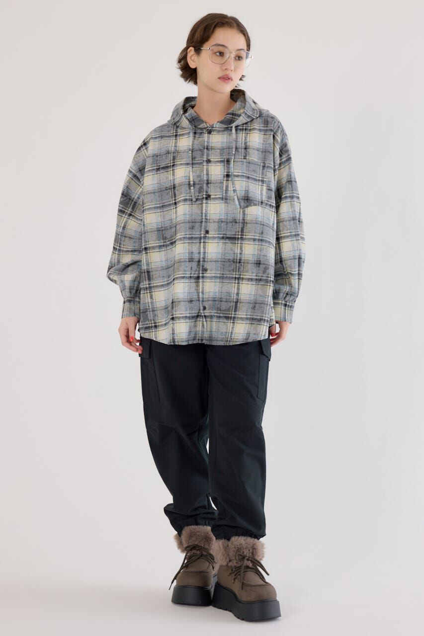 RODEO CROWNS「ヴィンテージチェックフードシャツ」|シャツ・ブラウス|