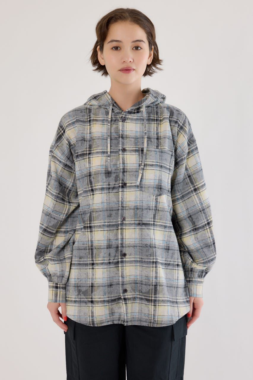 RODEO CROWNS「ヴィンテージチェックフードシャツ」|シャツ・ブラウス|