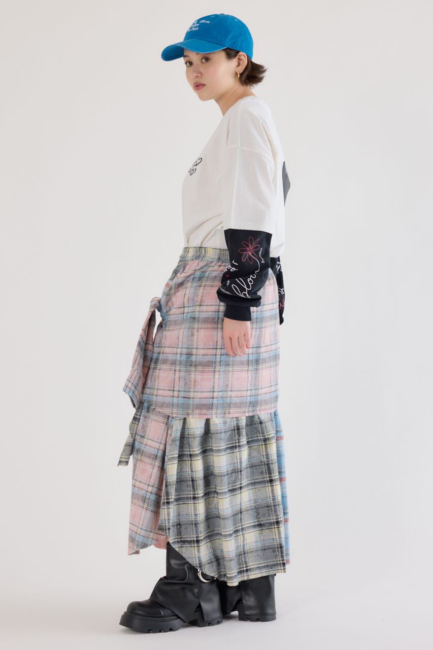 RODEO CROWNS「ヴィンテージチェックシャツスカート」|スカート|