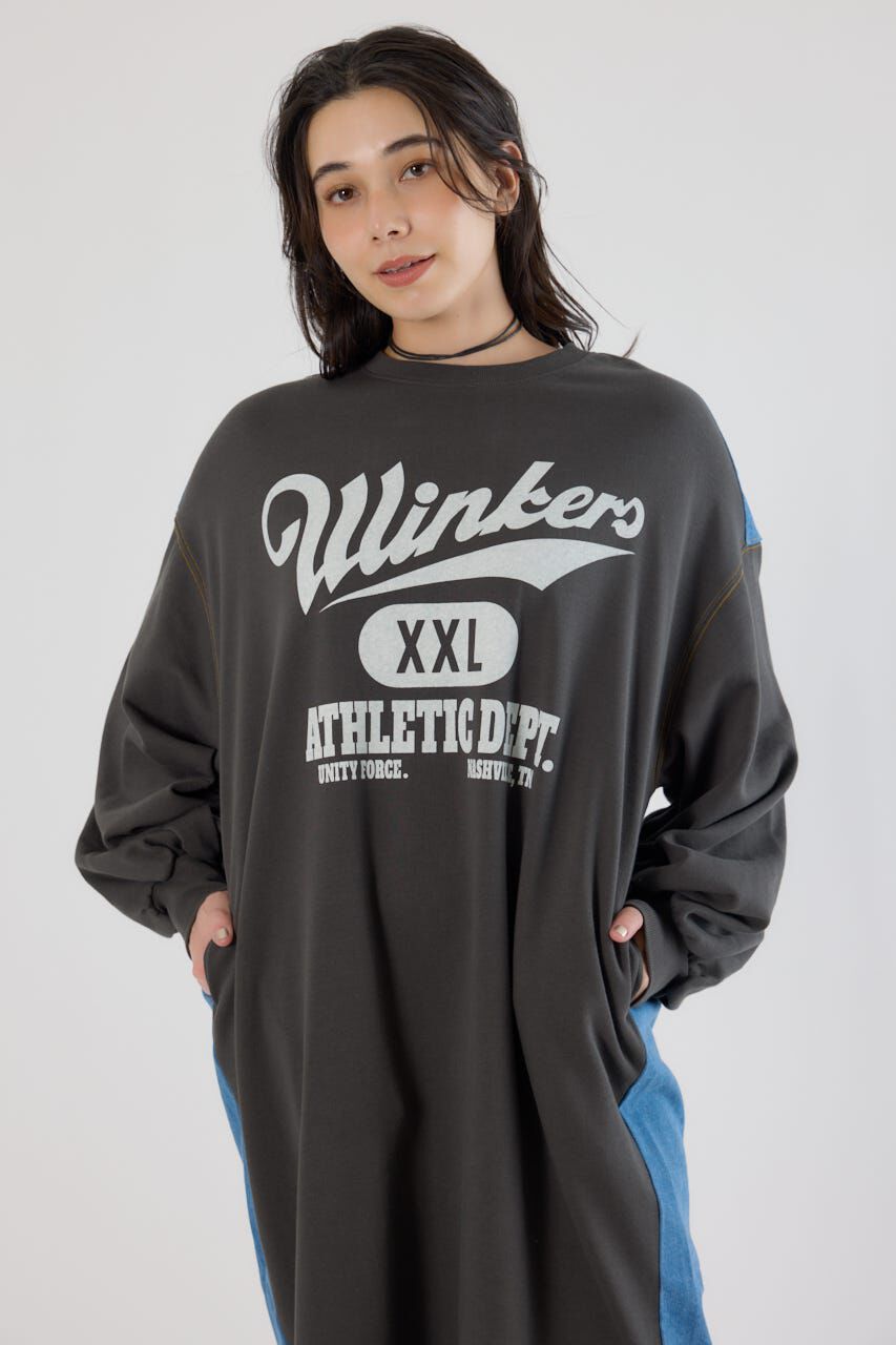 RODEO CROWNS「デニム切替スウェットワンピース」|ワンピース|