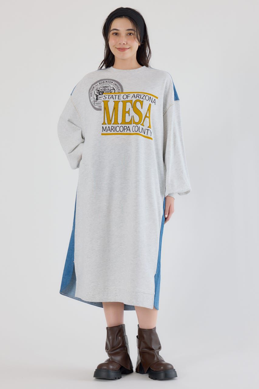 RODEO CROWNS「デニム切替スウェットワンピース」|ワンピース|L/T.GRY1