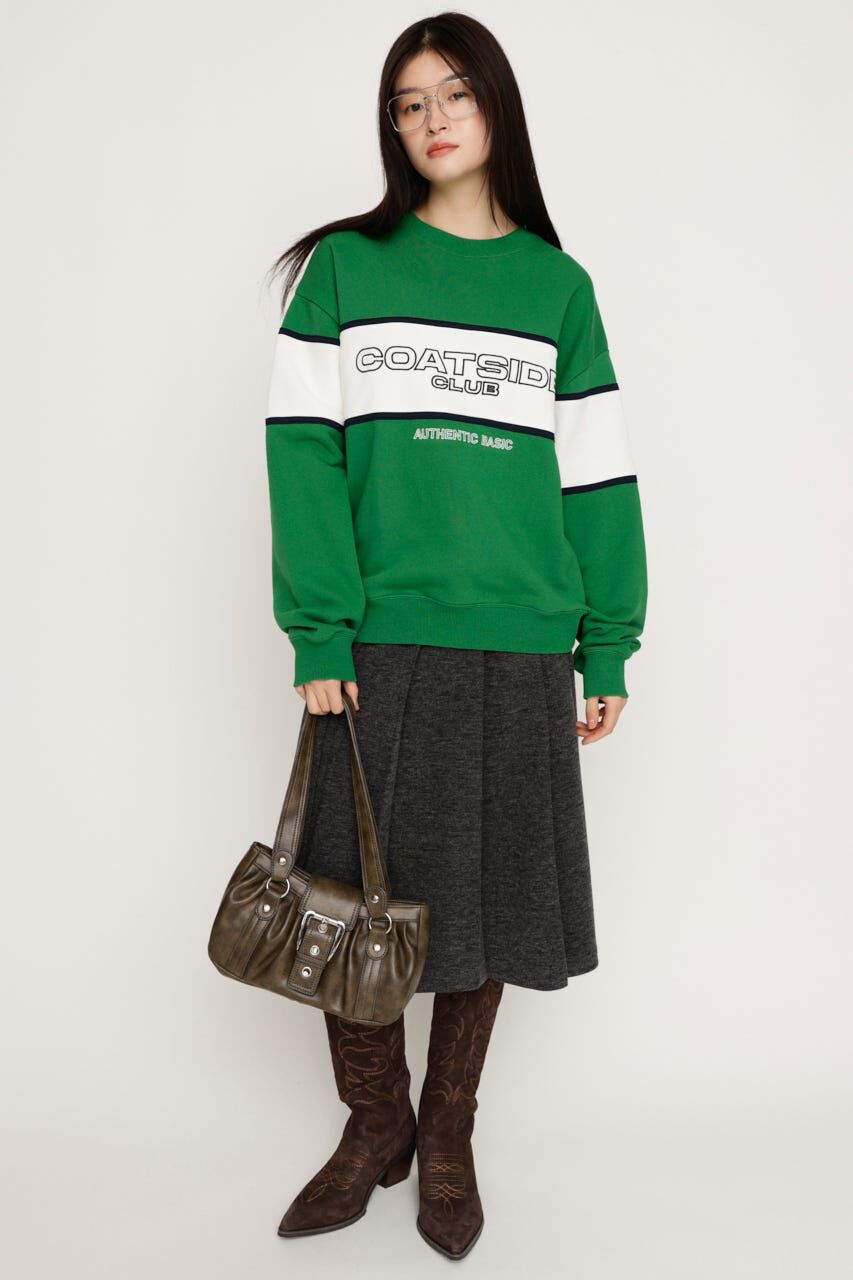 SLY「BLOCKING LINE LOGO SW トップス」|パーカー|