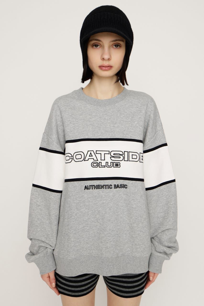 SLY「BLOCKING LINE LOGO SW トップス」|パーカー|