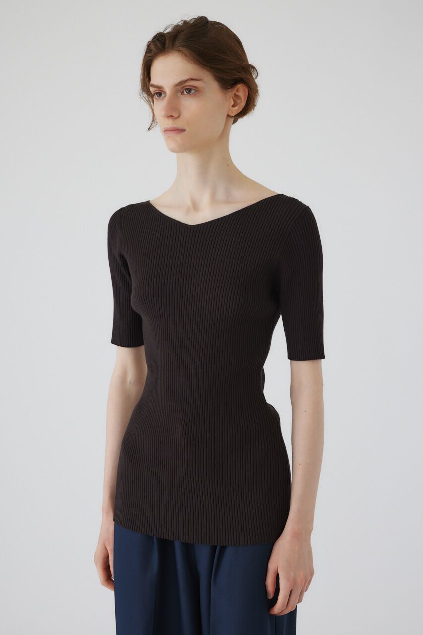 RIM.ARK 「Both v half sleeve tops」|ニット・セーター|