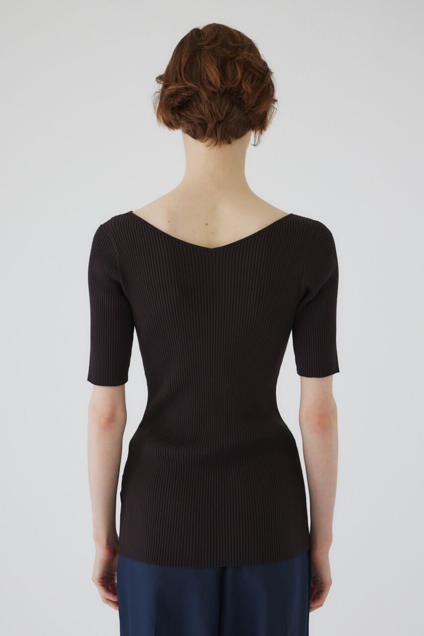 RIM.ARK 「Both v half sleeve tops」|ニット・セーター|