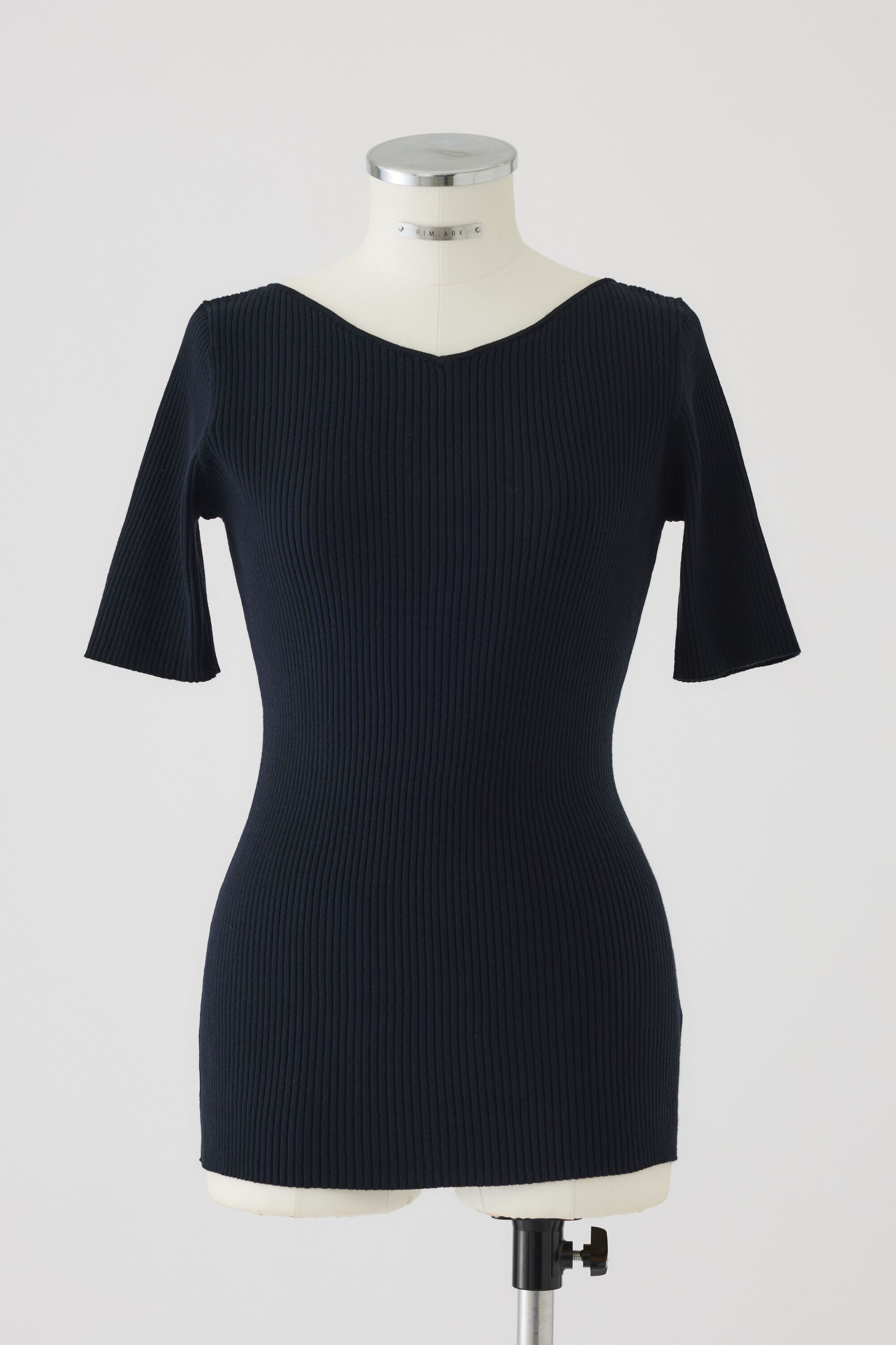 RIM.ARK 「Both v half sleeve tops」|ニット・セーター|NVY