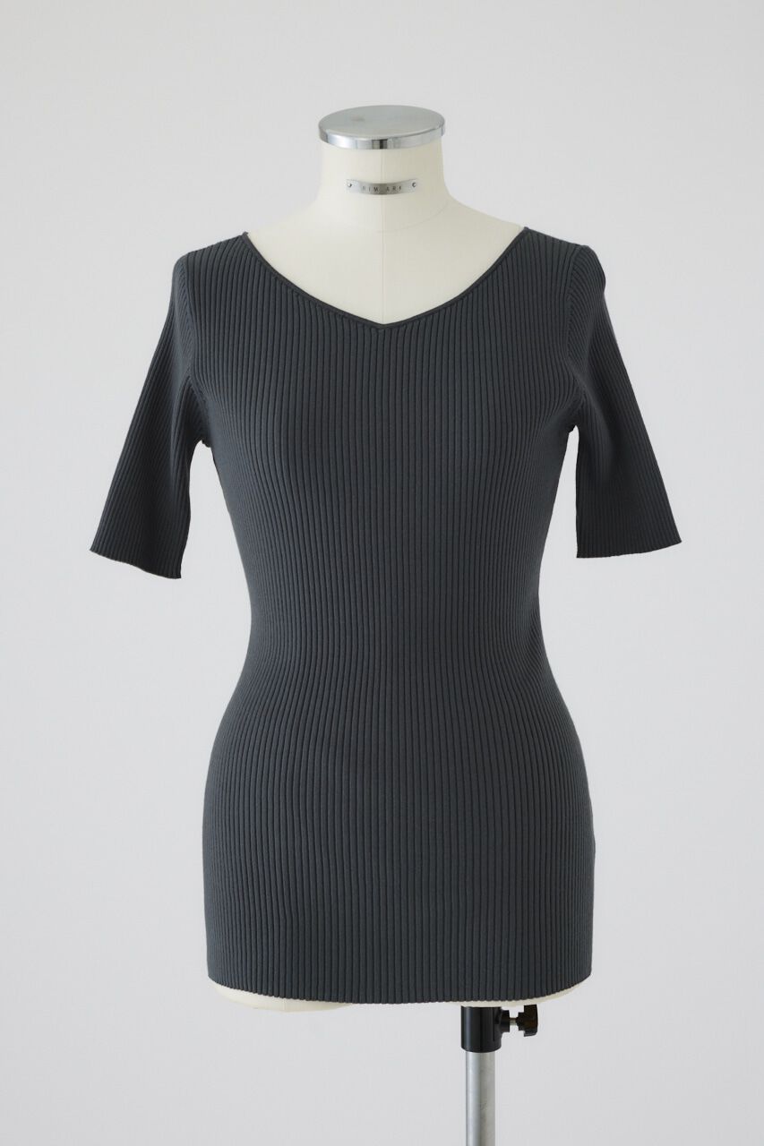 RIM.ARK 「Both v half sleeve tops」|ニット・セーター|