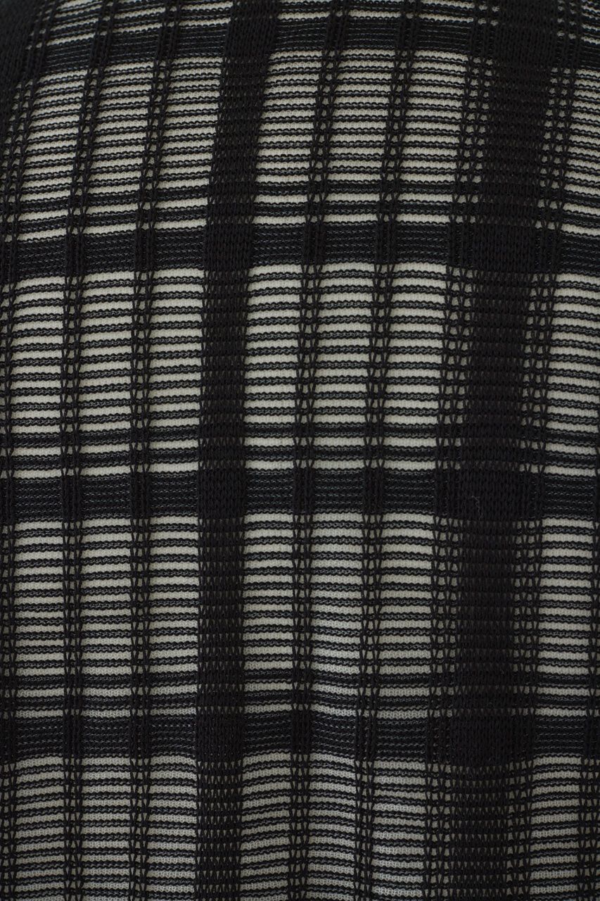 RIM.ARK 「Sheer check knit tops」|ニット・セーター|