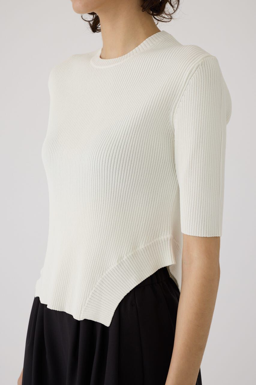 RIM.ARK 「Round hem knit tops」|ニット・セーター|WHT