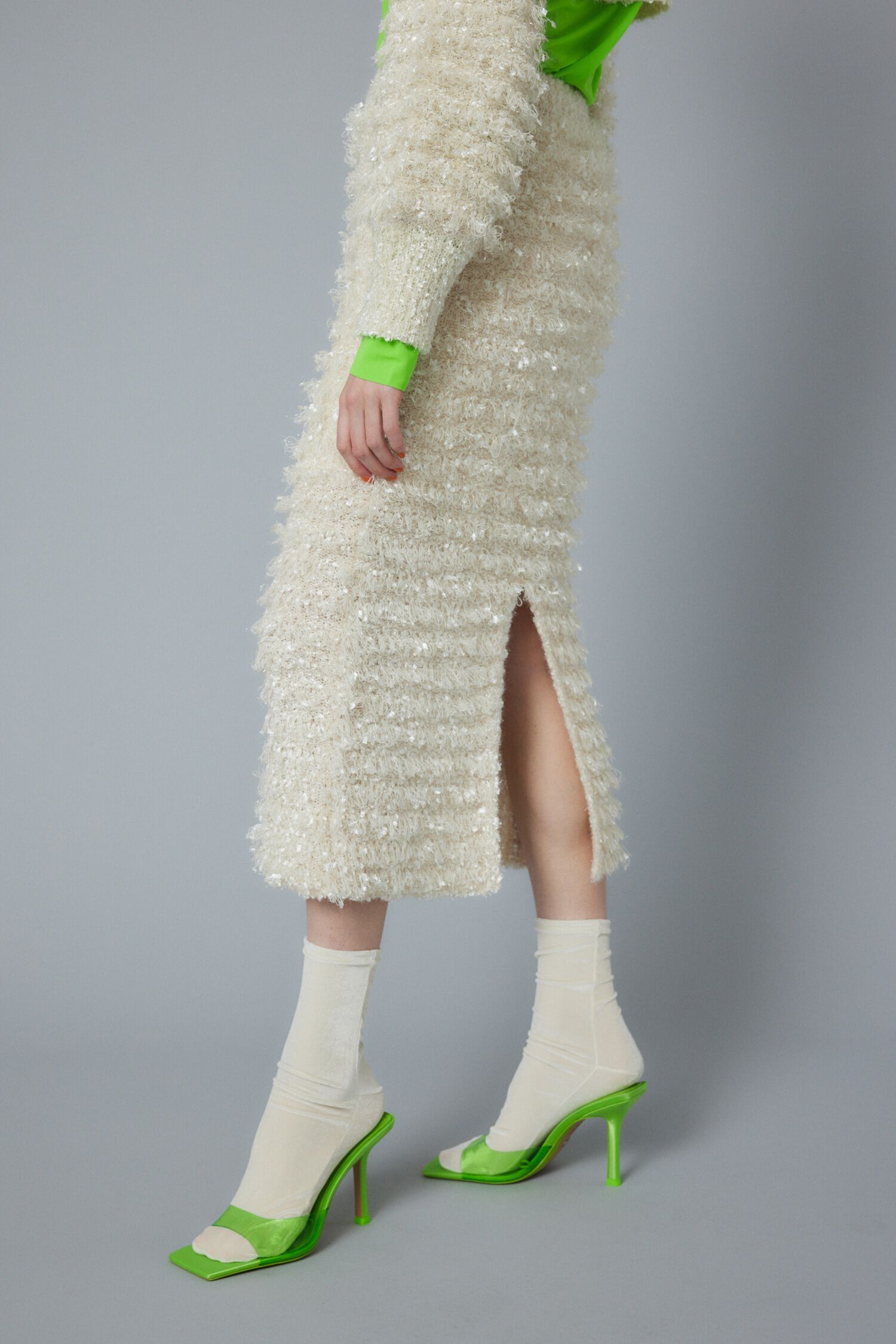 HeRIN.CYE「Loop yarn skirt」|スカート|