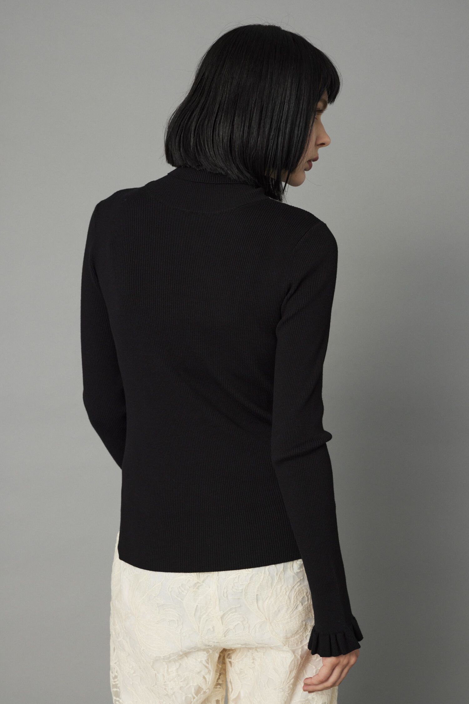 HeRIN.CYE「Cuff frill knit tops」|ニット・セーター|