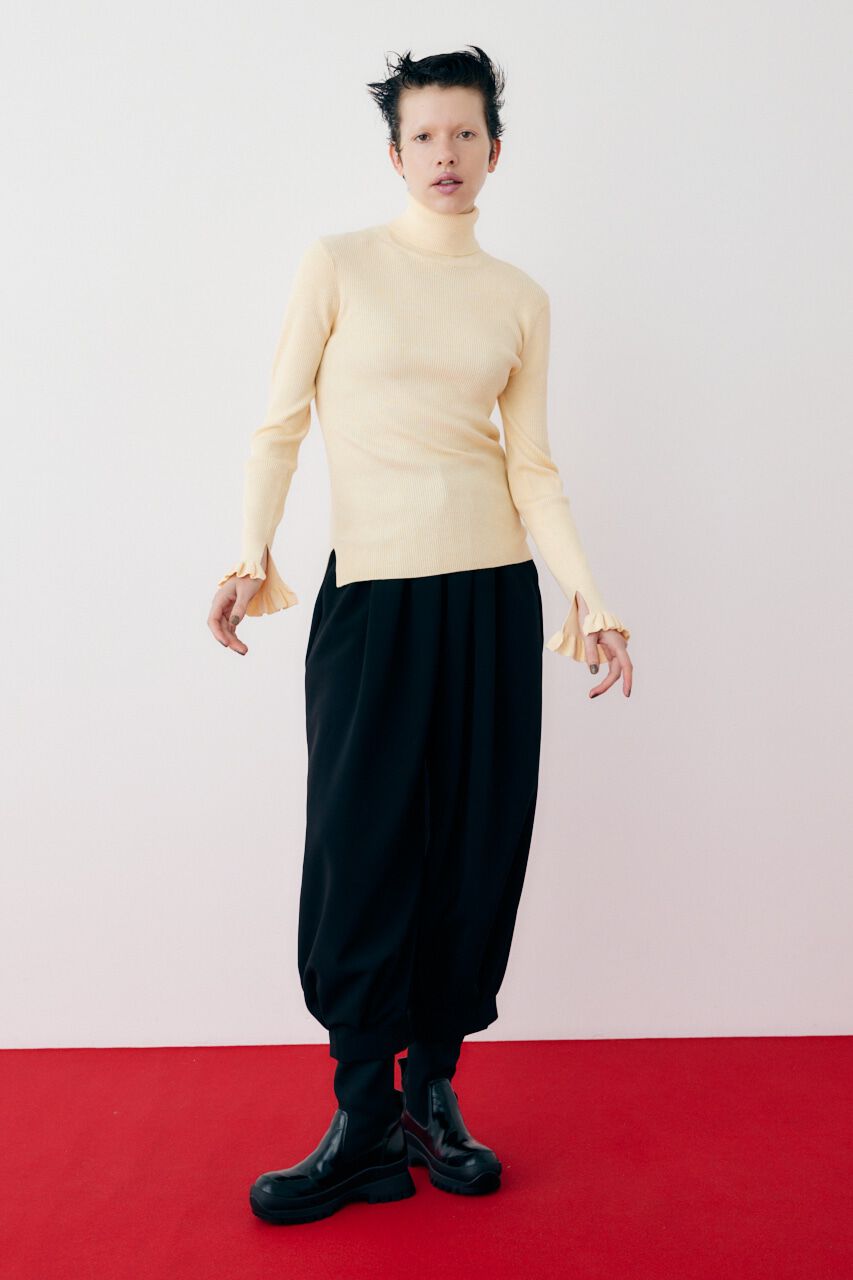 HeRIN.CYE「Cuff frill knit tops」|ニット・セーター|