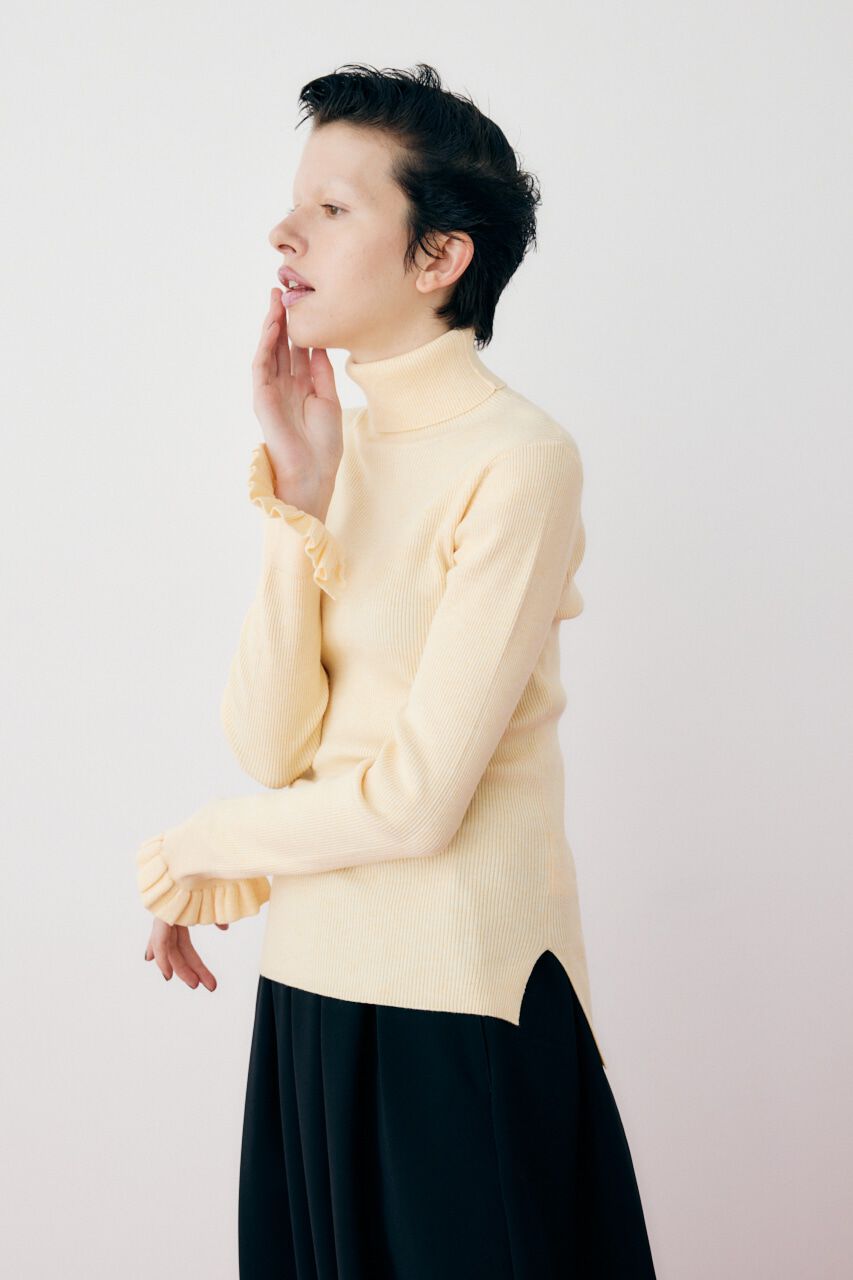 HeRIN.CYE「Cuff frill knit tops」|ニット・セーター|