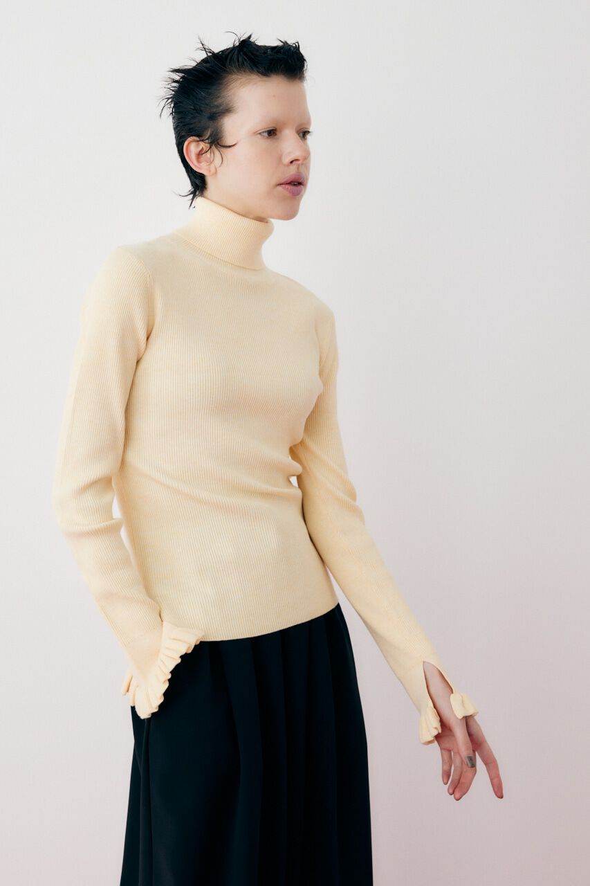 HeRIN.CYE「Cuff frill knit tops」|ニット・セーター|