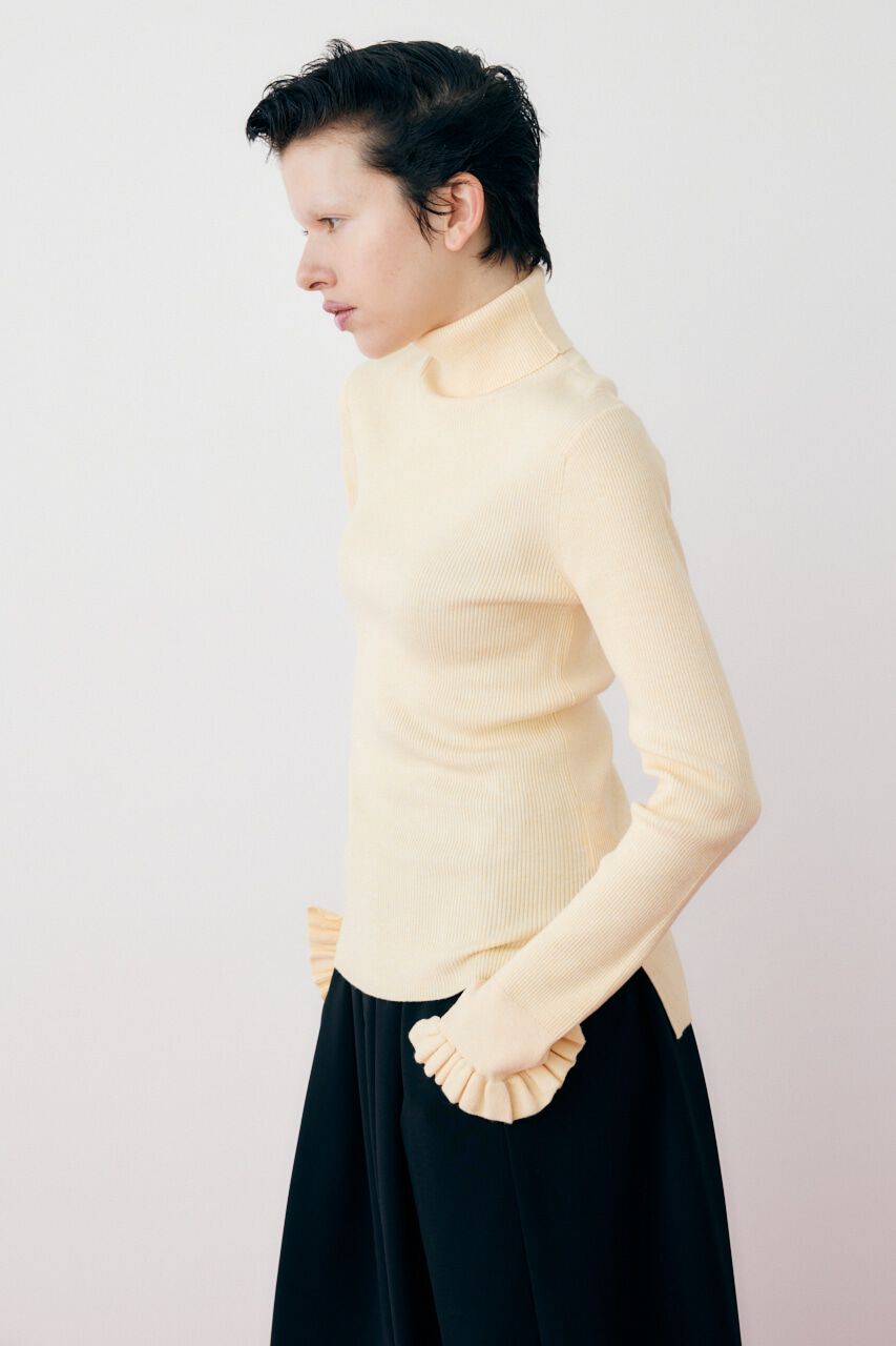 HeRIN.CYE「Cuff frill knit tops」|ニット・セーター|