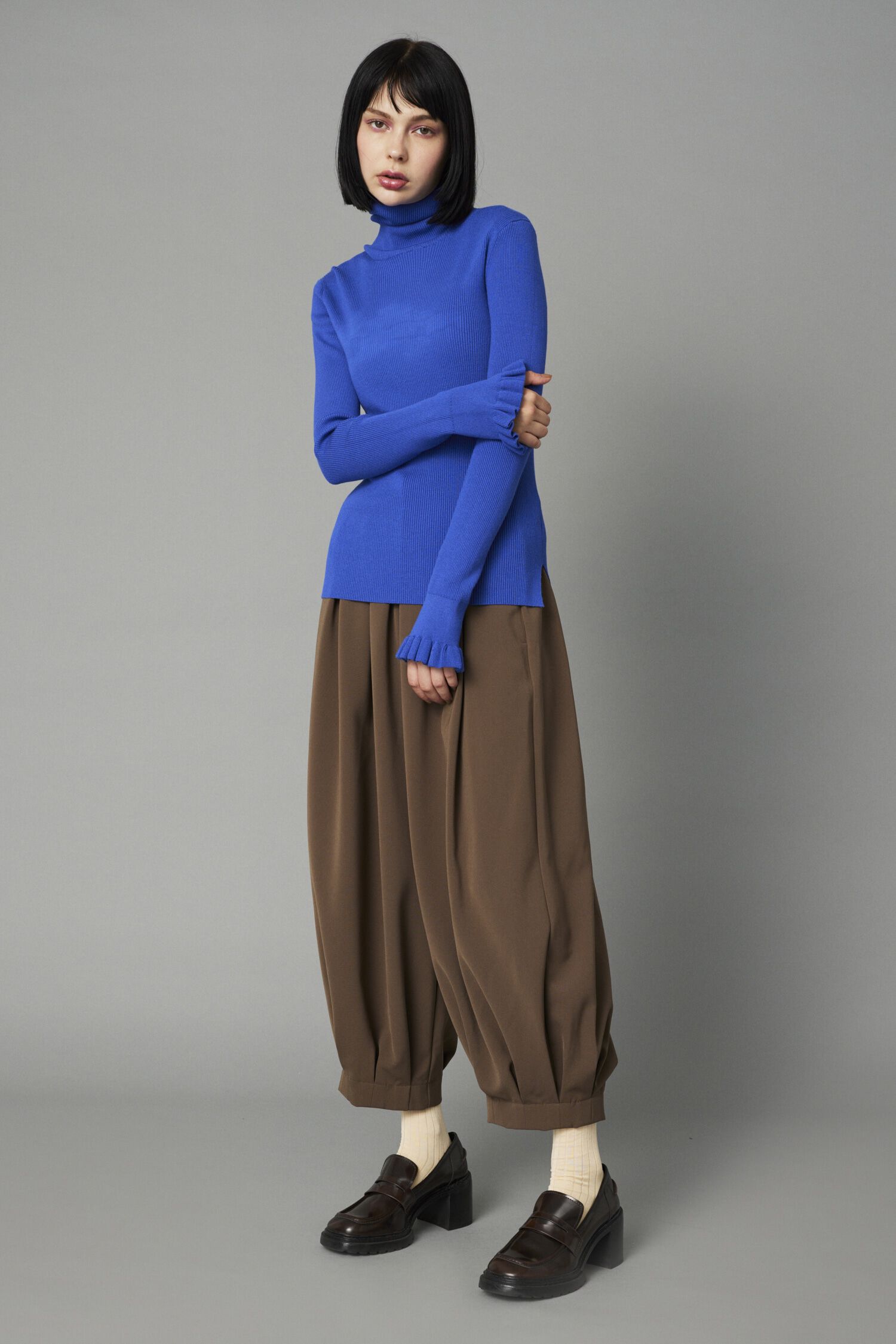 HeRIN.CYE「Cuff frill knit tops」|ニット・セーター|