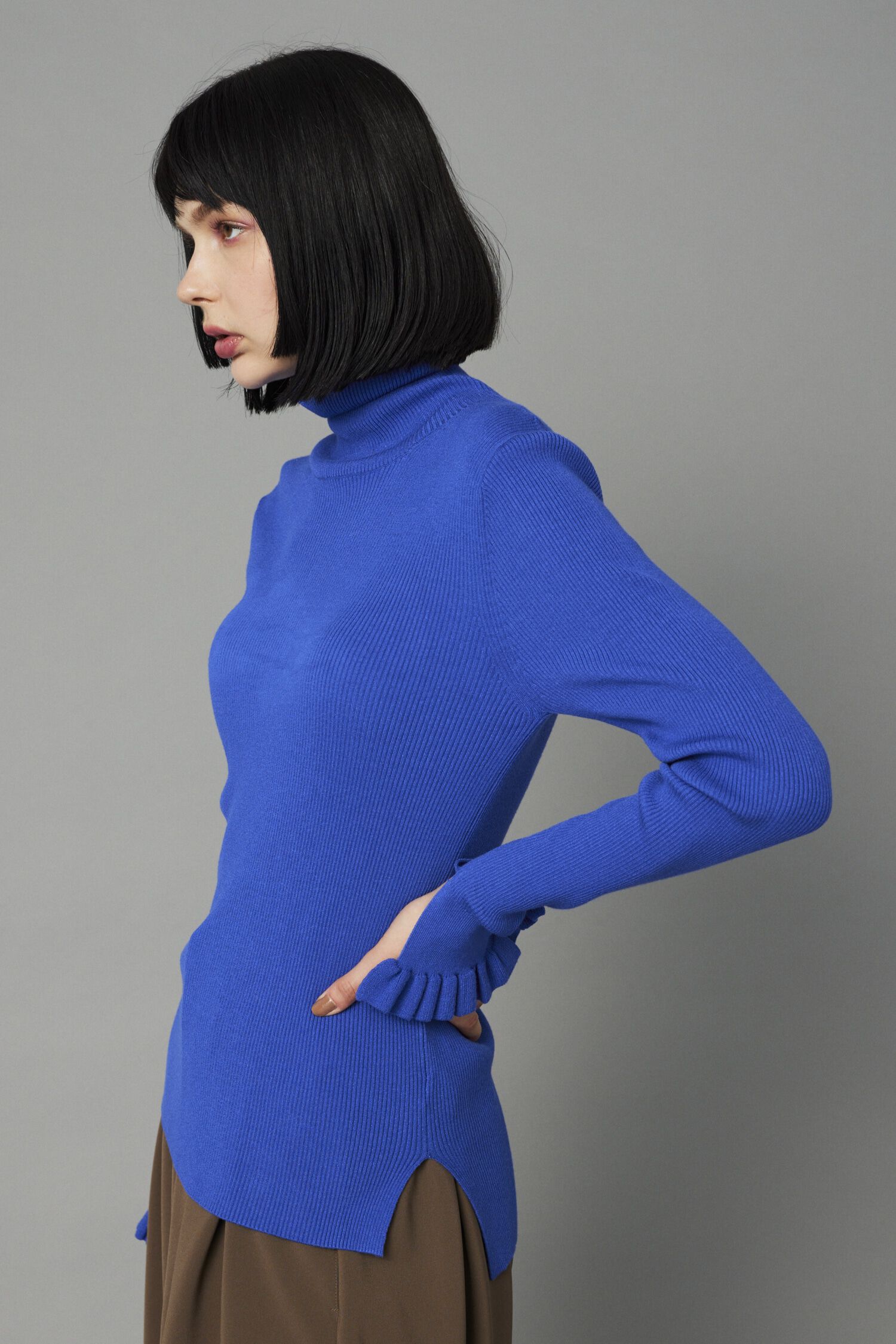HeRIN.CYE「Cuff frill knit tops」|ニット・セーター|