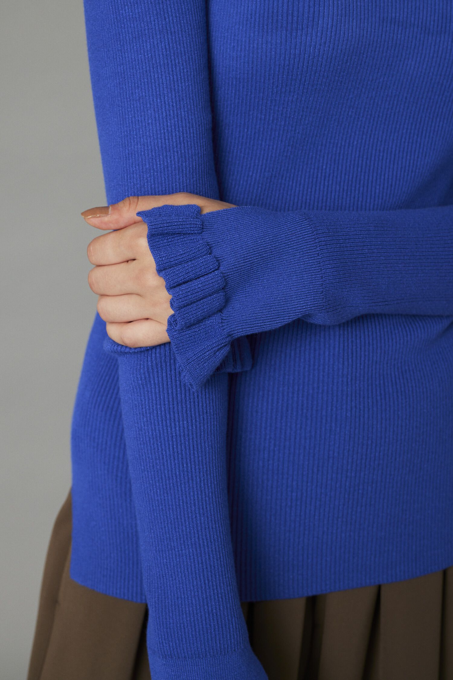 HeRIN.CYE「Cuff frill knit tops」|ニット・セーター|