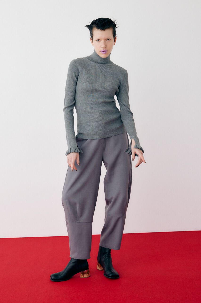 HeRIN.CYE「Cuff frill knit tops」|ニット・セーター|