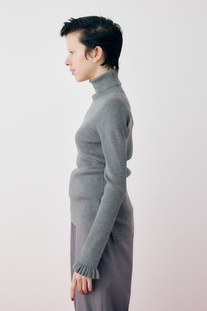 HeRIN.CYE「Cuff frill knit tops」|ニット・セーター|
