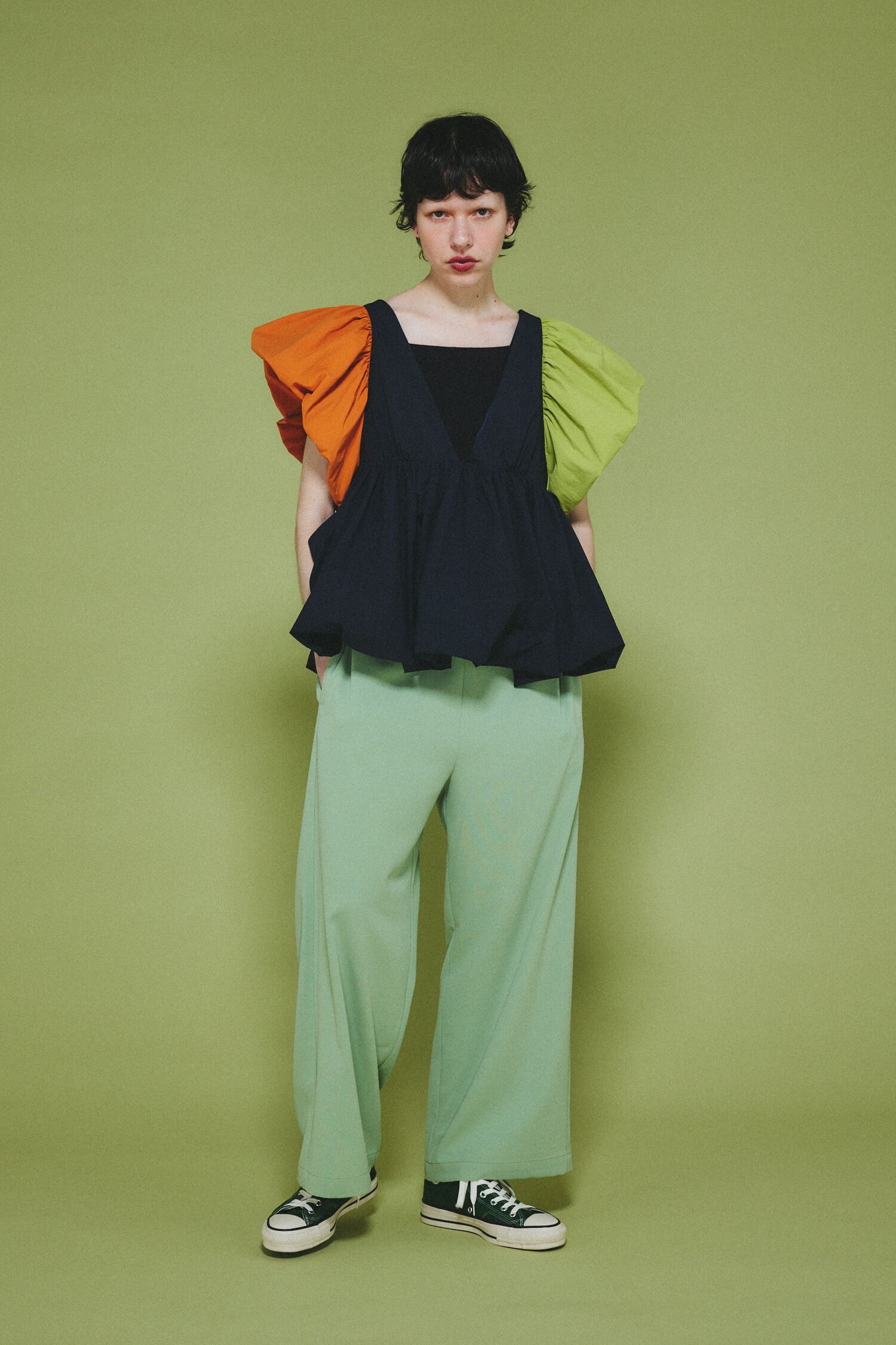 HeRIN.CYE「2way balloon hem tops」|シャツ・ブラウス|