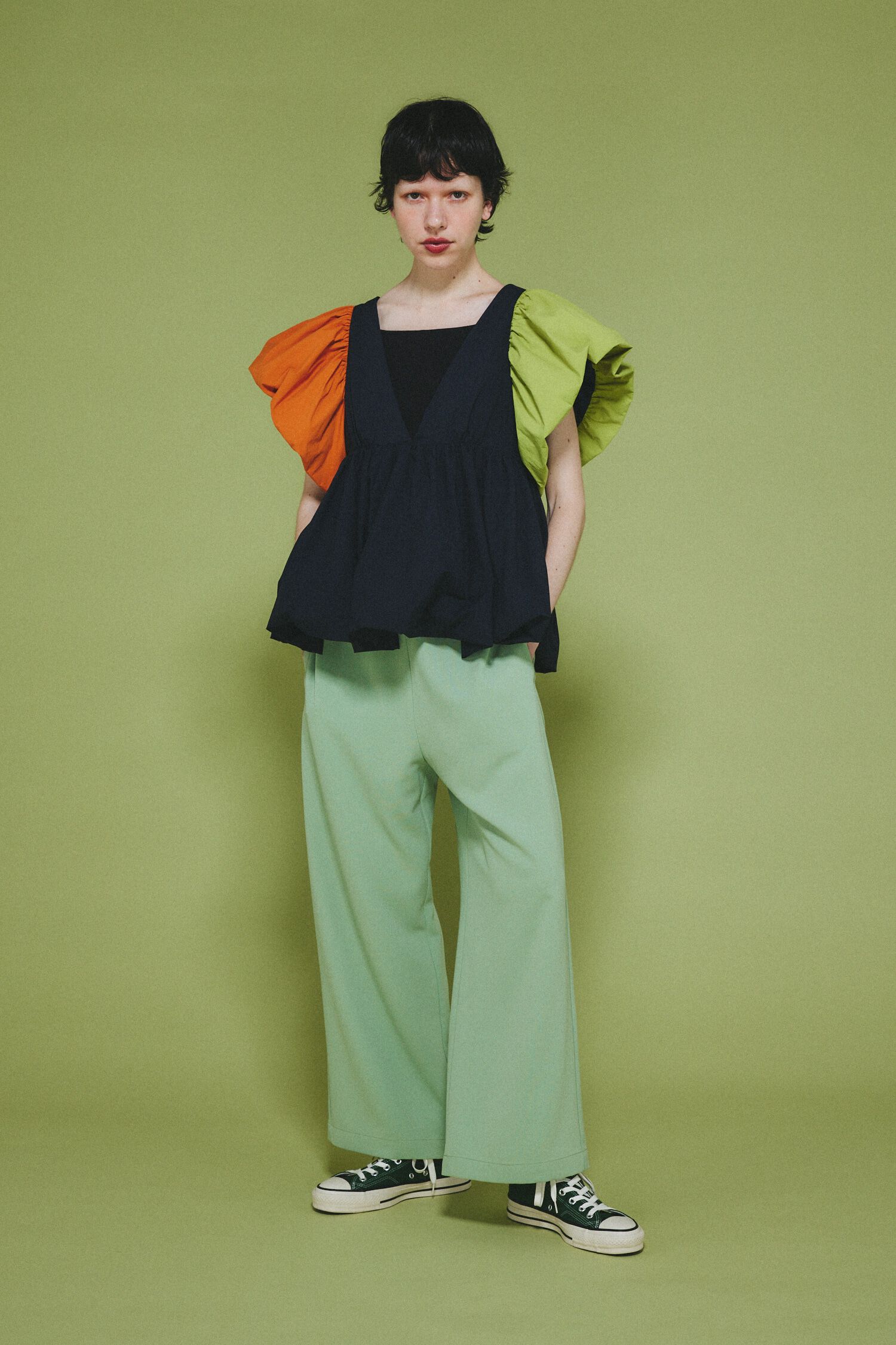 HeRIN.CYE「2way balloon hem tops」|シャツ・ブラウス|