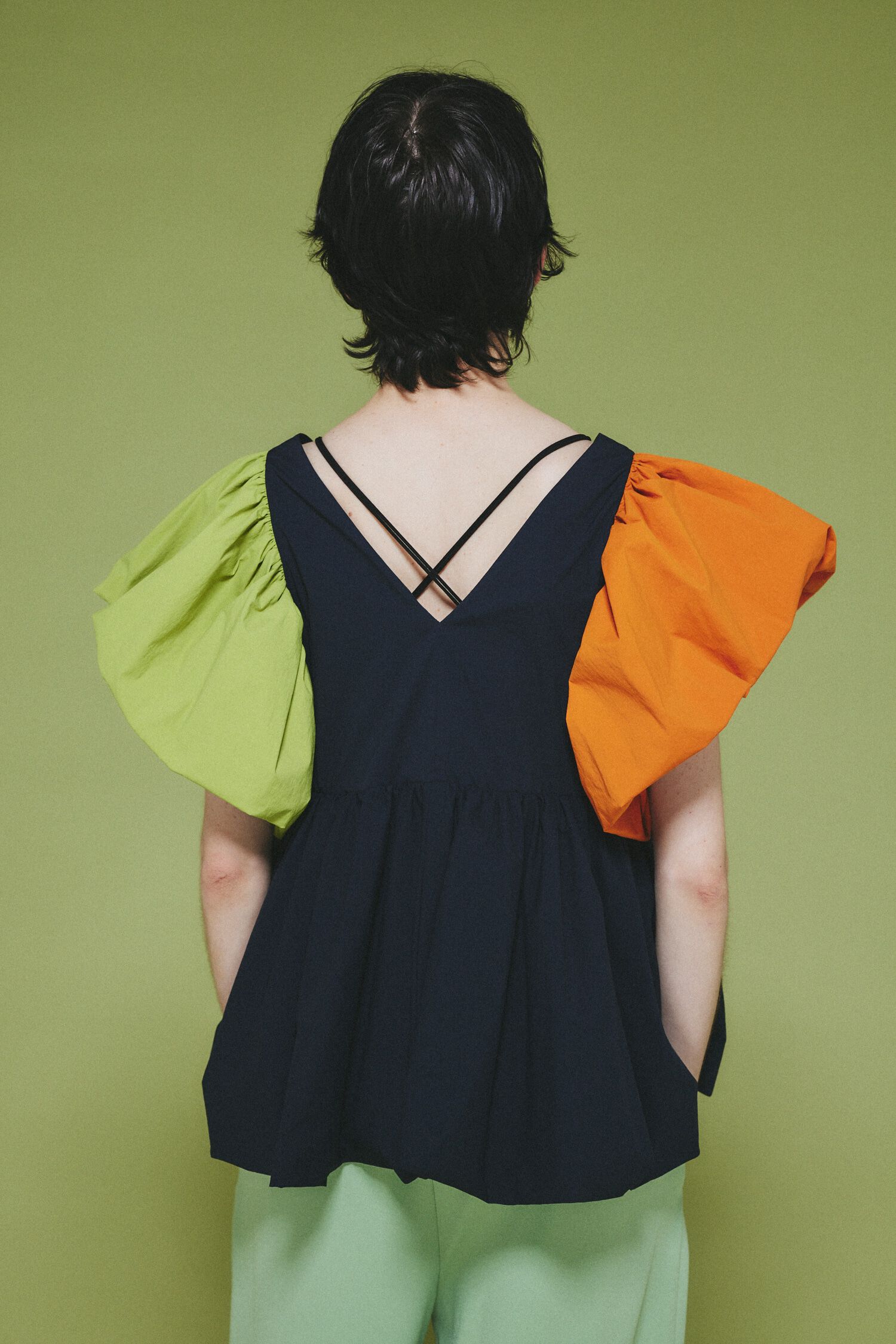 HeRIN.CYE「2way balloon hem tops」|シャツ・ブラウス|