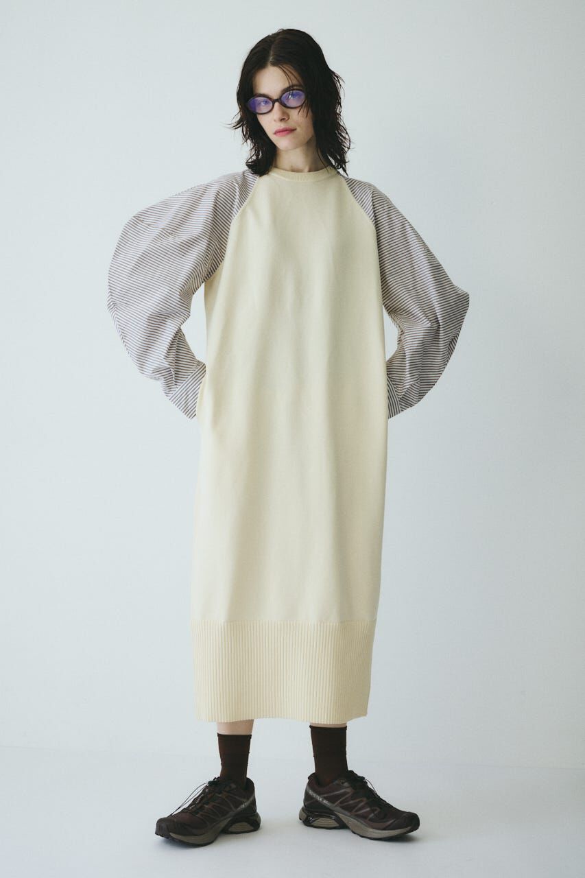 HeRIN.CYE「［予約］Volume sleeve knit dress」|ワンピース|O/WHT1