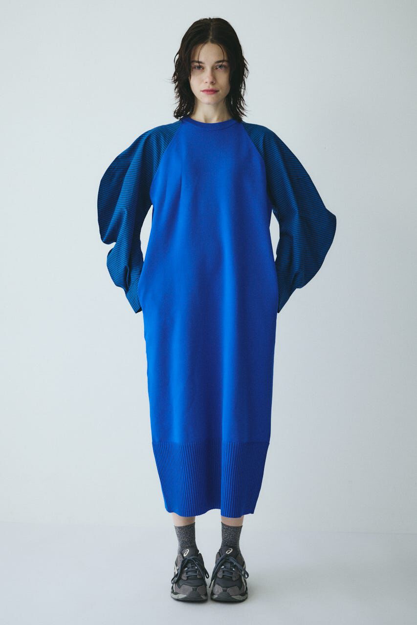 HeRIN.CYE「［予約］Volume sleeve knit dress」|ワンピース|BLU