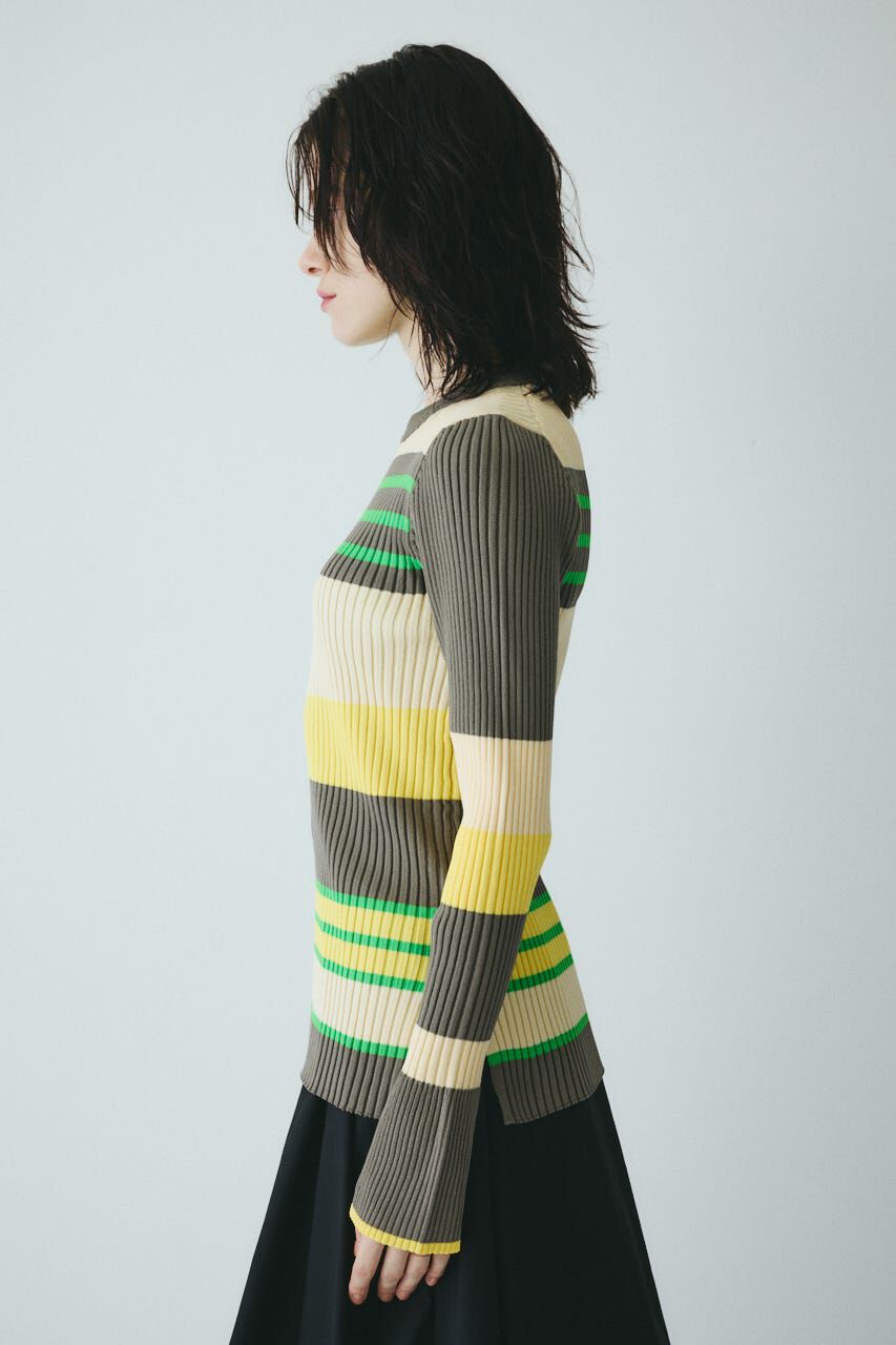 HeRIN.CYE「［予約］Randam Border knit tops」|ニット・セーター|