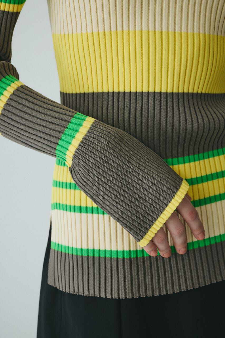 HeRIN.CYE「［予約］Randam Border knit tops」|ニット・セーター|