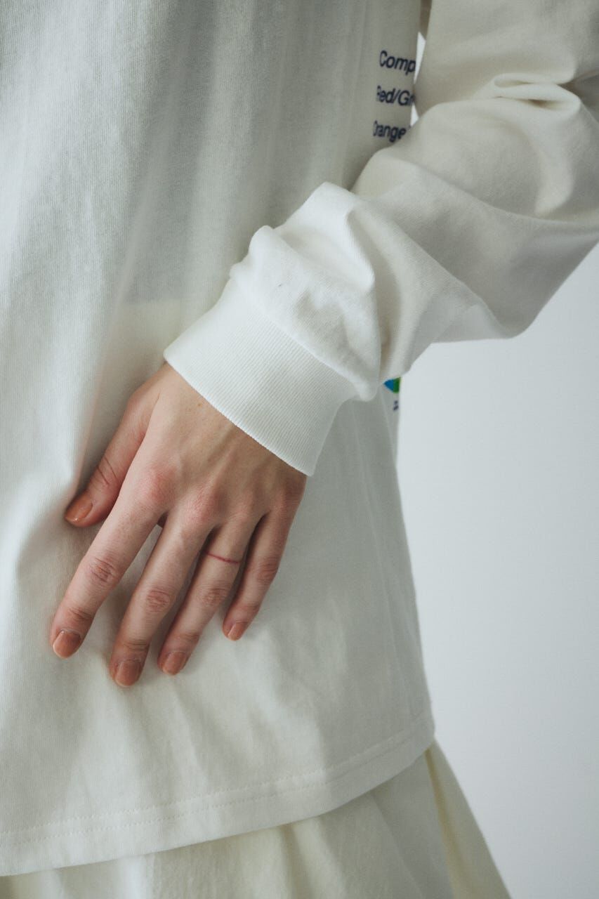 HeRIN.CYE「［予約］Side print long T-shirt」|Tシャツ・カットソー|