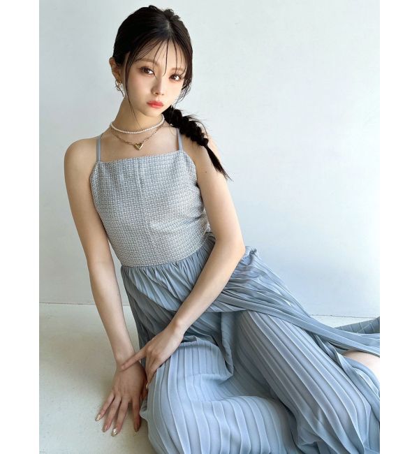 RESEXXY「ツイードレイヤードワンピース」|ワンピース|