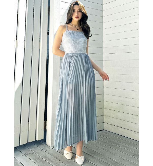 RESEXXY「ツイードレイヤードワンピース」|ワンピース|