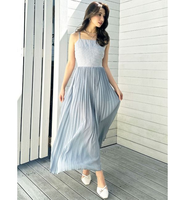 RESEXXY「ツイードレイヤードワンピース」|ワンピース|