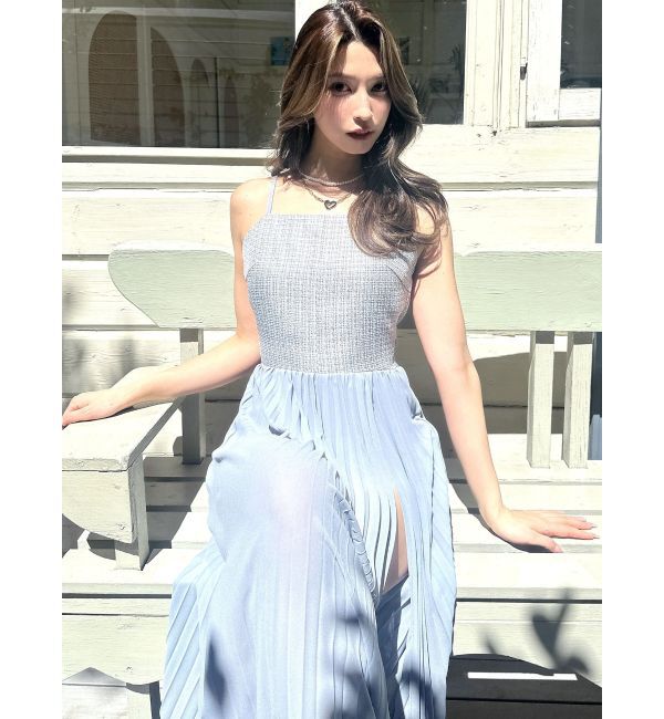 RESEXXY「ツイードレイヤードワンピース」|ワンピース|