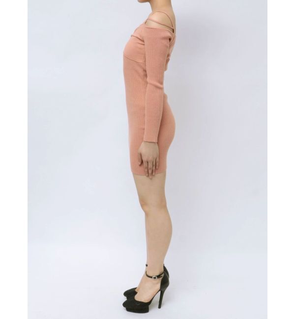 RESEXXY「ナローストラップタイトニットワンピース」|ワンピース|