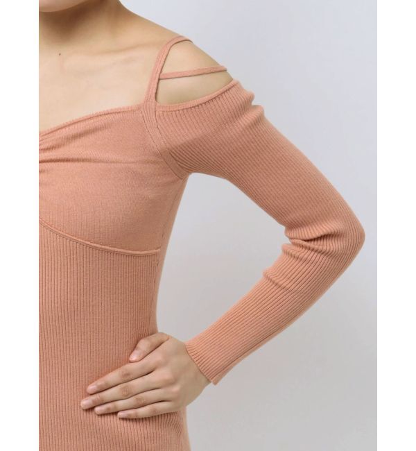 RESEXXY「ナローストラップタイトニットワンピース」|ワンピース|