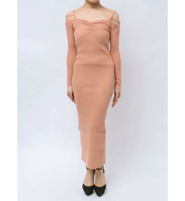 RESEXXY「ナローストラップタイトニットワンピース」|ワンピース|