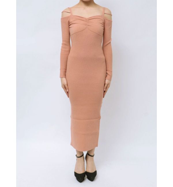 RESEXXY「ナローストラップタイトニットワンピース」|ワンピース|